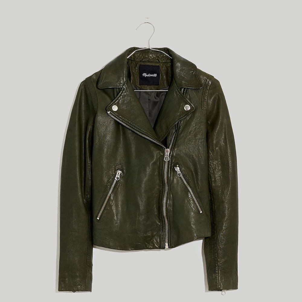 Madewell washed leather motorcycle jacket *CULT FAVORITE !!500+ perfect reviews*